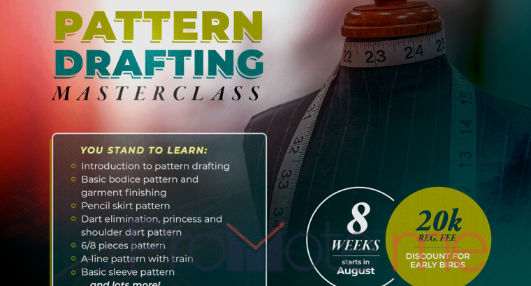 Pattern Drafting sewing course