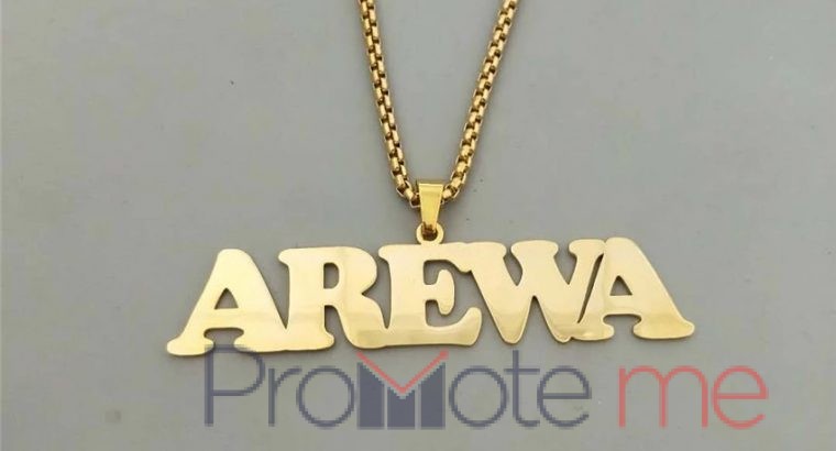 Customized name pendant(stainless steel)