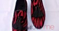 Zebra print loafers with silk thread tassels